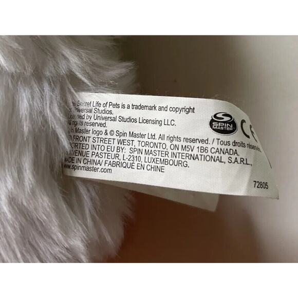 Secret Life of Pets 7" Gidget White Dog Plush Stuffed Animal Toy Spin Master - Picture 6 of 8